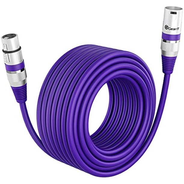 GearIT XLR to XLR Microphone Cable Podcast XLR Male to Female Mic Cable 3-Pin Balanced Shielded XLR Cable for Mic Mixer 2 Pack Black 1.5Ft Recording Studio 1.5 Feet, 2 Pack GearIT XLR to XLR Microphone Cable Podcast XLR Male to Female Mic Cable 3-Pin Balanced Shielded XLR Cable for Mic Mixer 2 Pack Black 1.5Ft Recording Studio 1.5 Feet, 2 Pack
